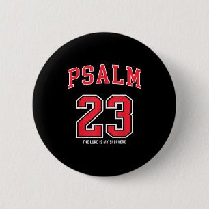 Psalm 23 The Lord Is My Shepherd Christian Footbal 6 Cm Round Badge