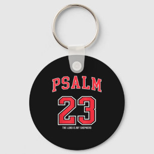 Psalm 23 The Lord Is My Shepherd Christian Footbal Key Ring