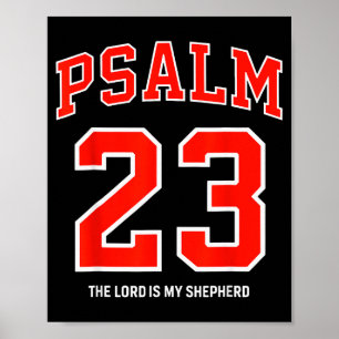 Psalm 23 The Lord Is My Shepherd Christian Footbal Poster