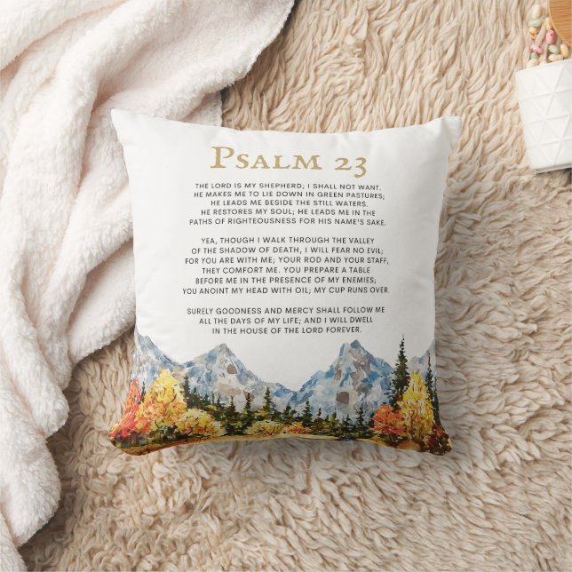 Psalm 23 The Lord is my Shepherd Cushion (Blanket)