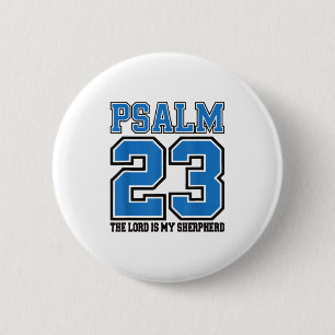 Psalm 23 The Lord Is My Shepherd Funny Christian T 6 Cm Round Badge