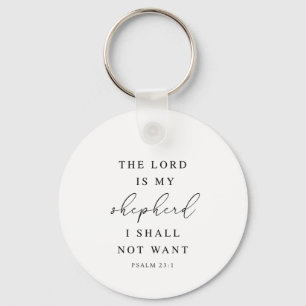 Psalm 23 The Lord is My Shepherd Key Ring