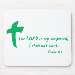Psalm 23: The Lord is my Shepherd Mouse Mat