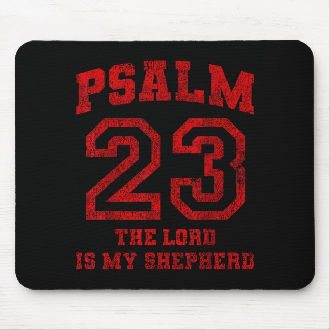 Psalm 23 The Lord Is My Shepherd  Mouse Mat (Front)