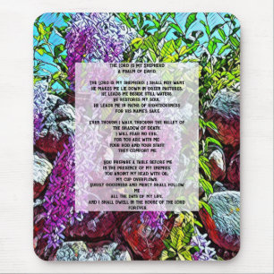 Psalm 23 - The Lord is My Shepherd Mouse Mat