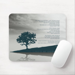 Psalm 23 - The LORD is my shepherd Mouse Mat