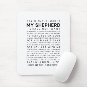 Psalm 23 The Lord is my Shepherd Mouse Mat