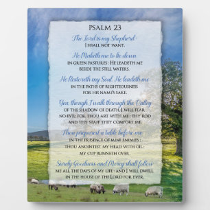 Psalm 23 - The Lord is my Shepherd  Plaque
