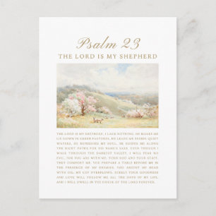 Psalm 23 The Lord is My Shepherd Postcard