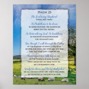 Psalm 23 - The Lord is my Shepherd  Poster