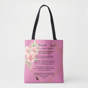 Psalm 23 tote bag