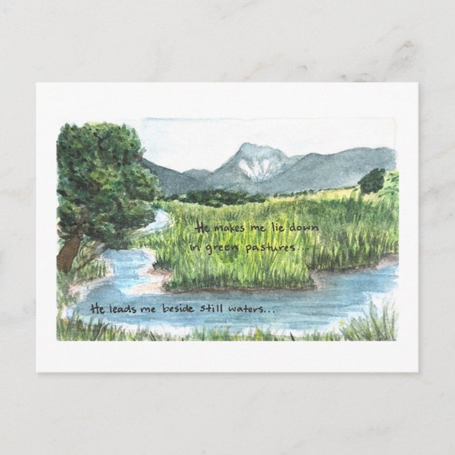 psalm 23 visual postcard (Front)