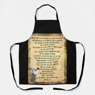 Psalm 23 with Lamb Apron
