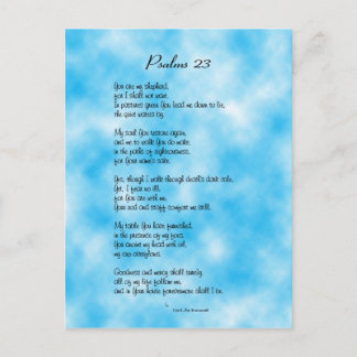 Psalm 23rd Postcard