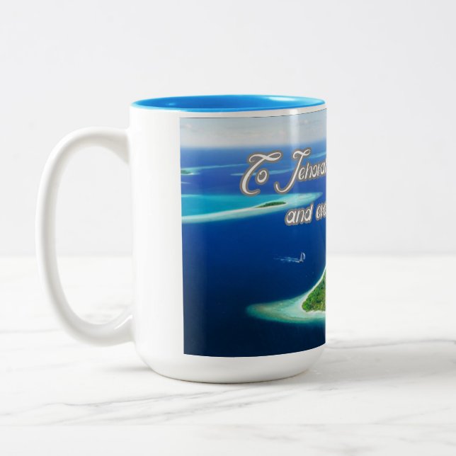 Psalm 24 Two-Tone coffee mug (Left)