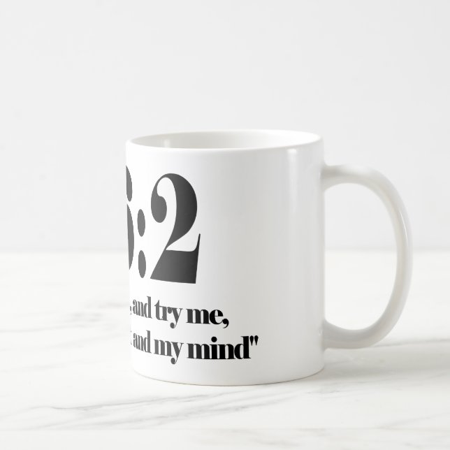 Psalm 26:2 coffee mug (Right)