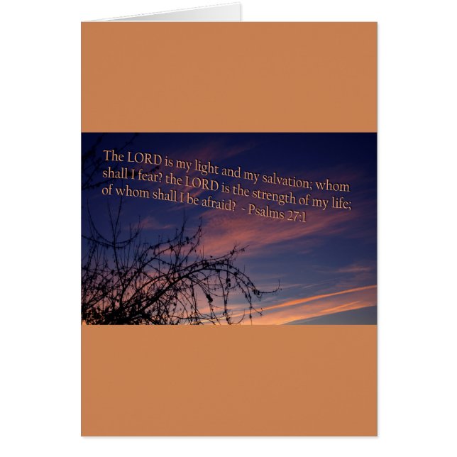 Psalm 27:1 at Dawn (Front)