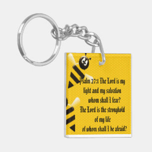 Psalm 27:1 key ring