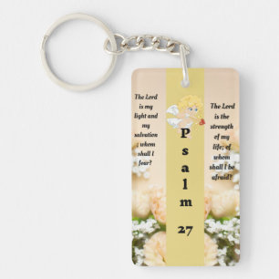 Psalm 27:1 keychain
