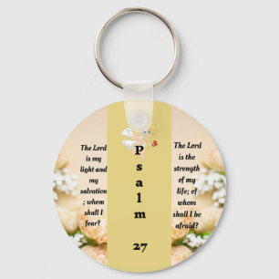 Psalm 27:1 keychain