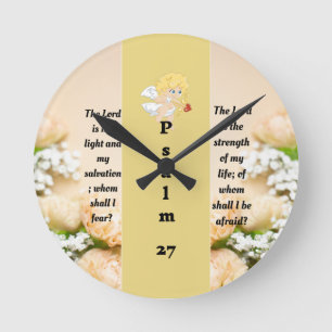 Psalm 27:1 round clock