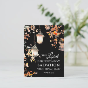 Psalm 27:1 The Lord is my Light Bible Flat Card