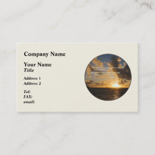 Psalm 27 1 The Lord Is My Light Business Card