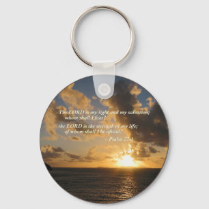 Psalm 27 1 The Lord Is My Light Key Ring