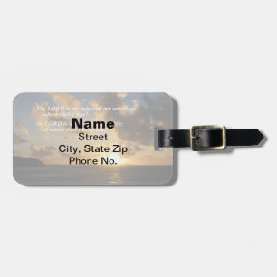 Psalm 27 1 The Lord Is My Light Luggage Tag