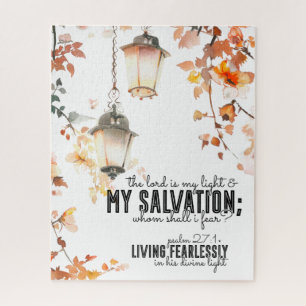 Psalm 27:1 The Lord is my Light & Salvation Bible Jigsaw Puzzle