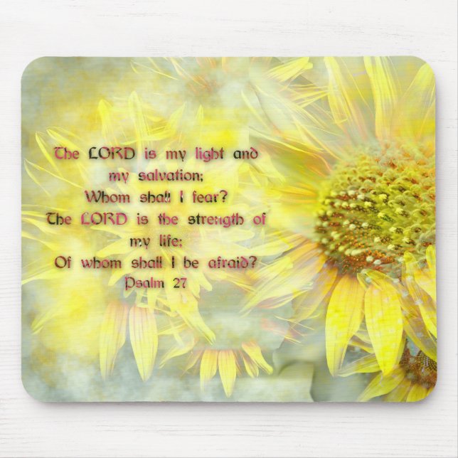 Psalm 27 mouse mat (Front)