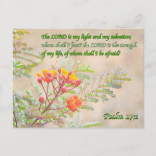 Psalm 27 postcard