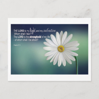 Psalm 27 - The Lord is my Light .... Postcard