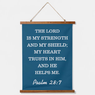 PSALM 28:7 HANGING TAPESTRY