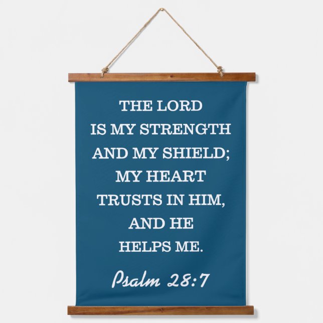 PSALM 28:7 HANGING TAPESTRY (Front)