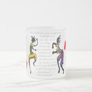 Psalm 30:10-12 frosted glass coffee mug