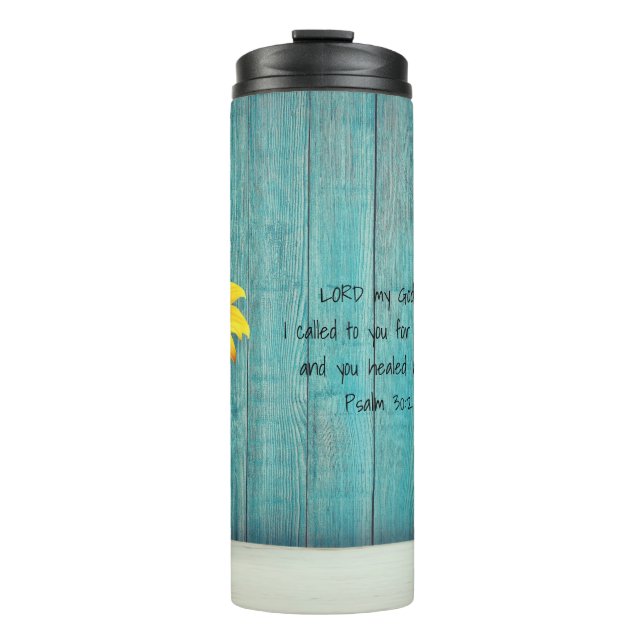 Psalm 30:2 Bible Verse Thermal Tumbler (Front)