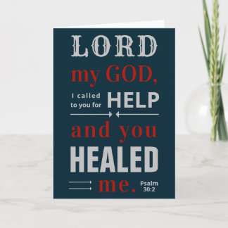 Psalm 30:2 card