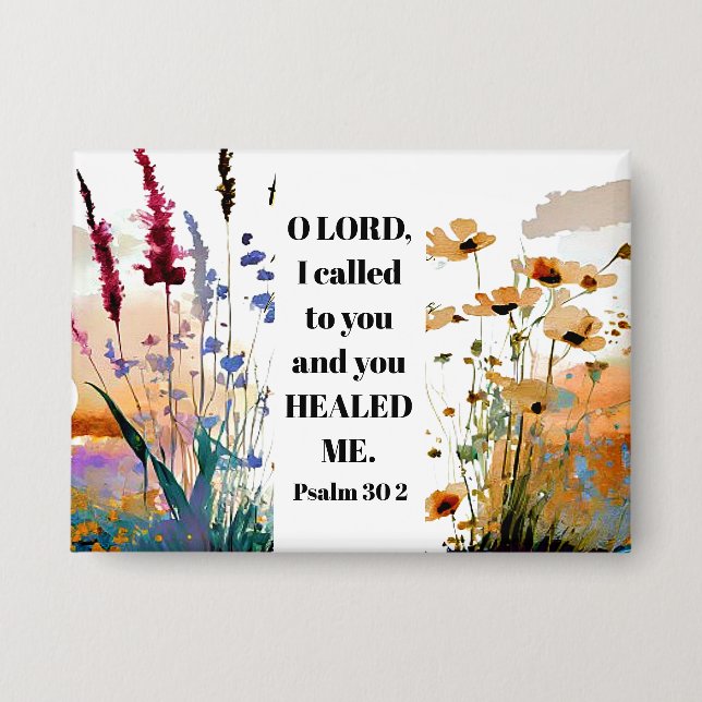 Psalm 30:2 Lord You healed me Christian Bible (Front)