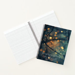 Psalm 30:5 Bible Study Bokeh Branches Custom  Notebook