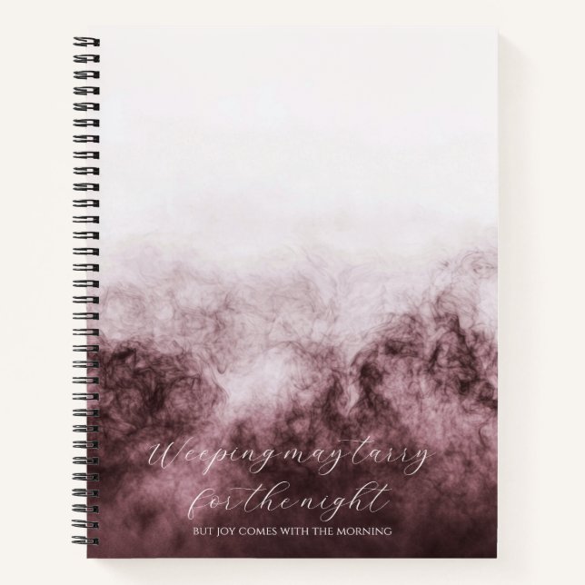 Psalm 30:5 Bible Study Custom  Notebook (Front)
