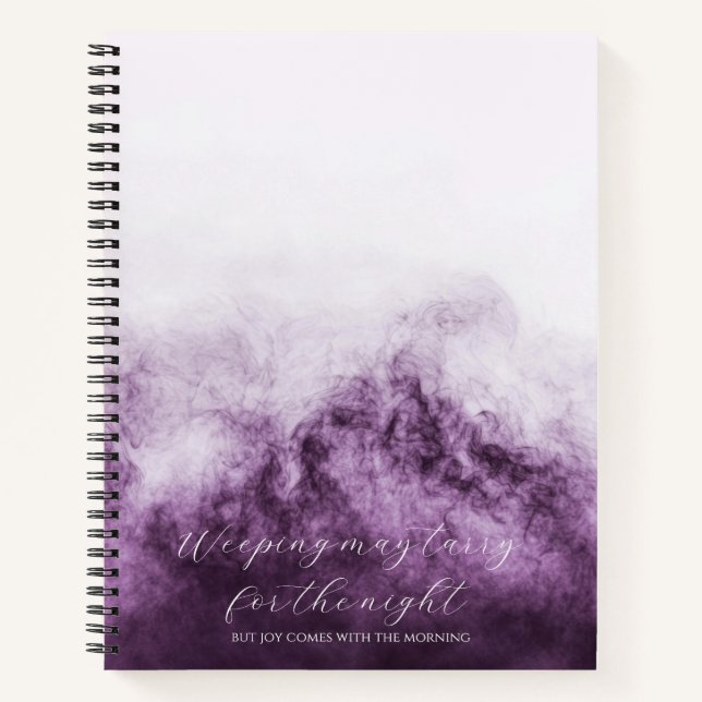 Psalm 30:5 Bible Study Custom  Notebook (Front)