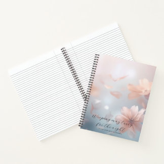 Psalm 30:5 Bible Study Soft Flowers Custom Notebook
