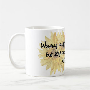Psalm 30:5b coffee mug