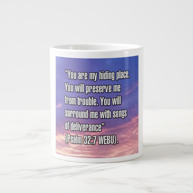 Psalm 32:7 WEBU Mug (Front)