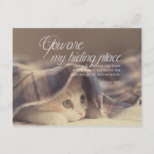 Psalm 32:7 - You are my hiding place Postcard