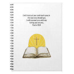 Psalm 32:8 Bible Verse Christian Journal