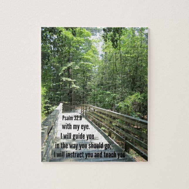 Psalm 32:8 I will instruct you and teach you... Jigsaw Puzzle (Vertical)