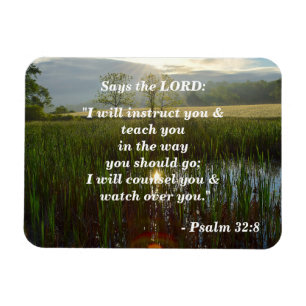 Psalm 32:8 I will Teach You  Magnet
