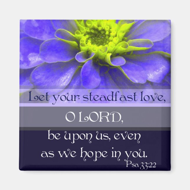 Psalm 33:22 magnet (Front)